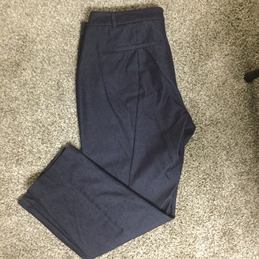 Elle Navy Blue Ankle Dress Pants - Like New!